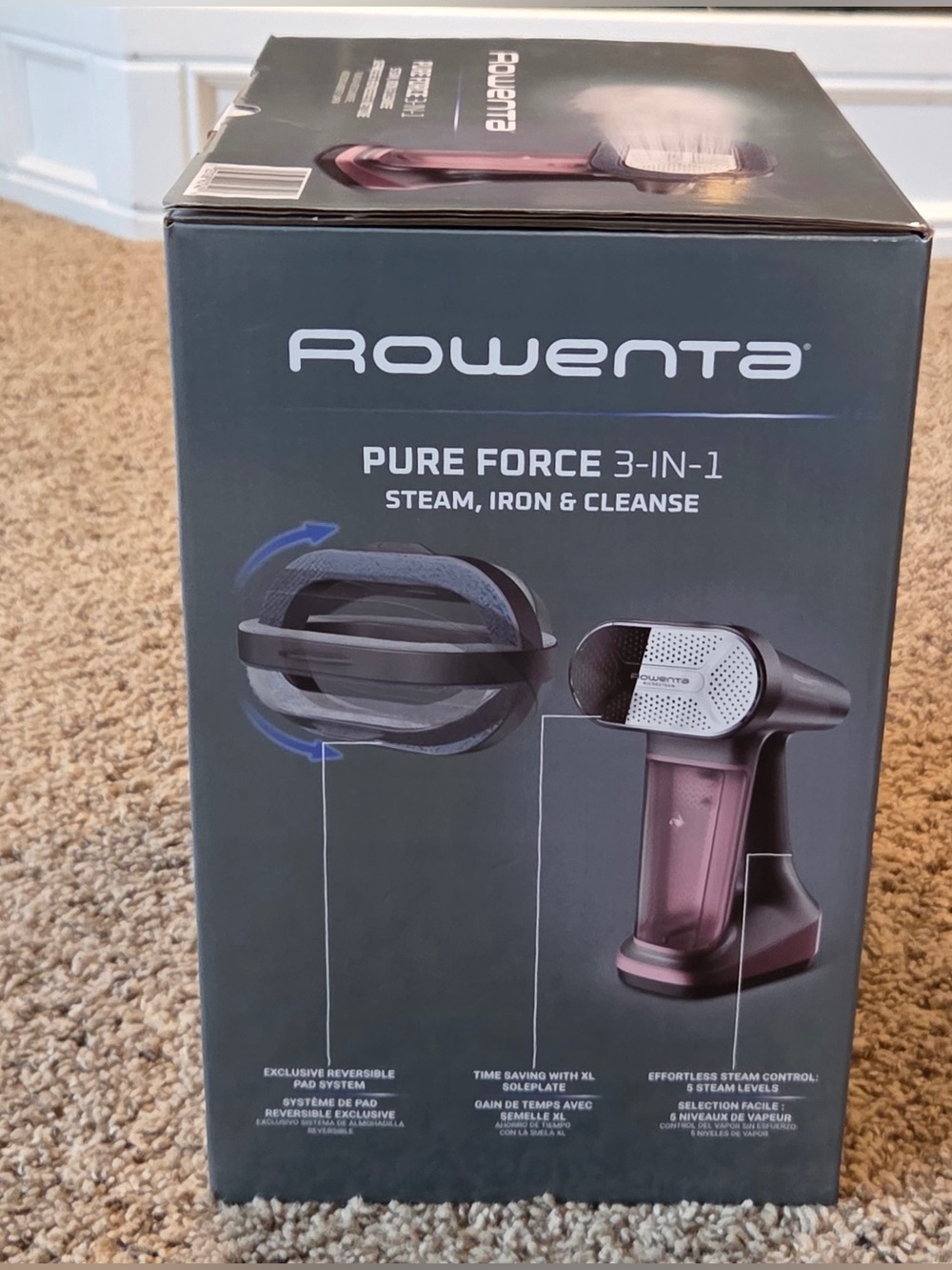 Rowenta Pure Force 3 in 1 Steamer and Iron